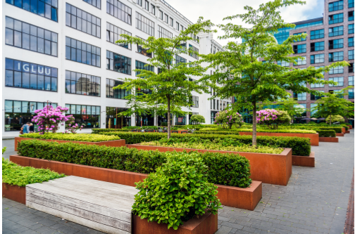 Landscaping the Grounds of a New Commercial Building